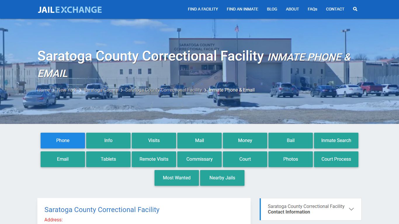 Inmate Phone - Saratoga County Correctional Facility, NY - Jail Exchange