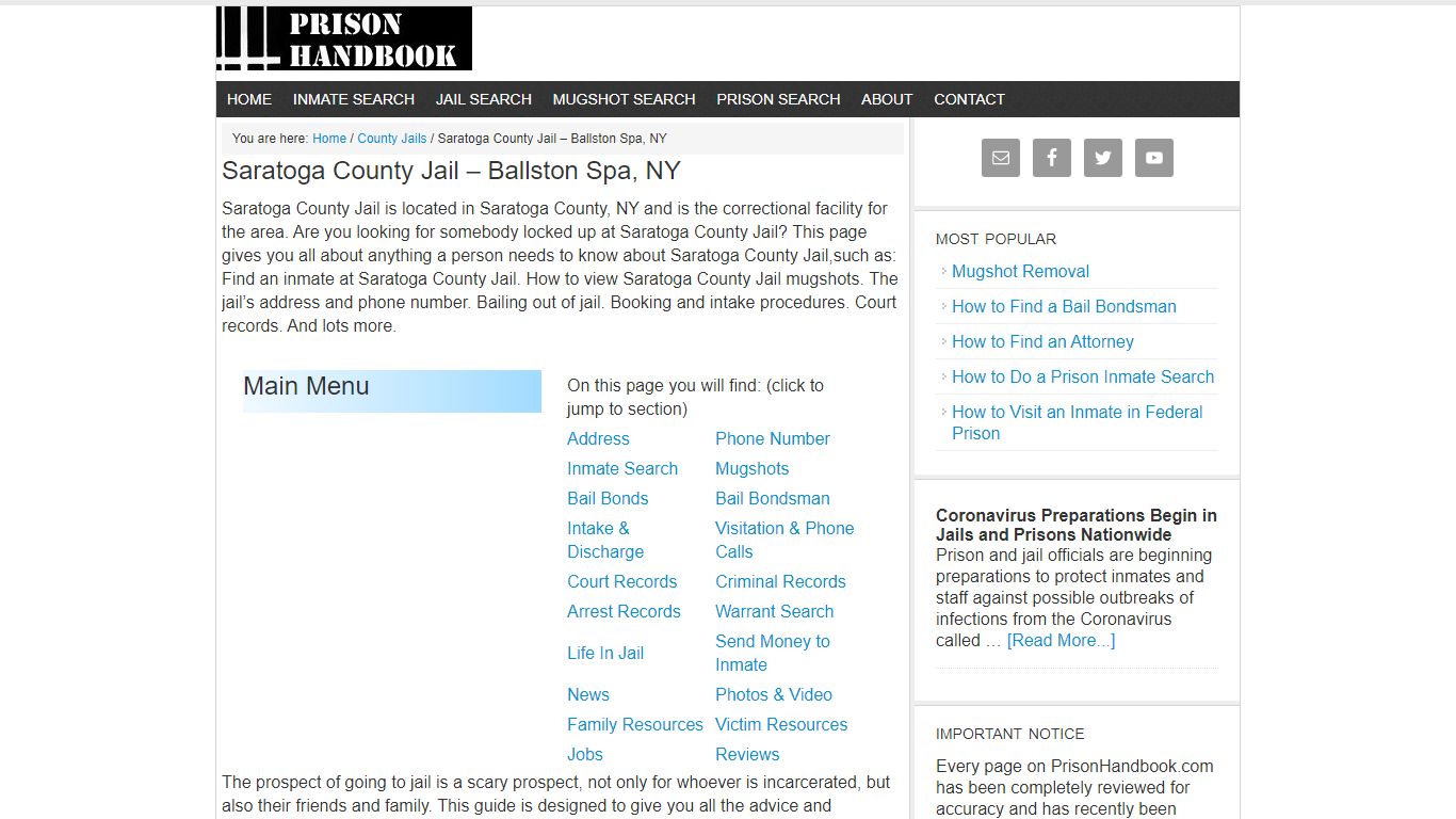 Saratoga County Jail – Ballston Spa, NY